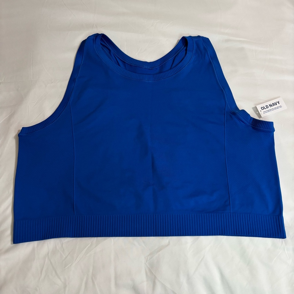 NWT Old Navy Women's Bright Royal Blue Crop Tank size 4X